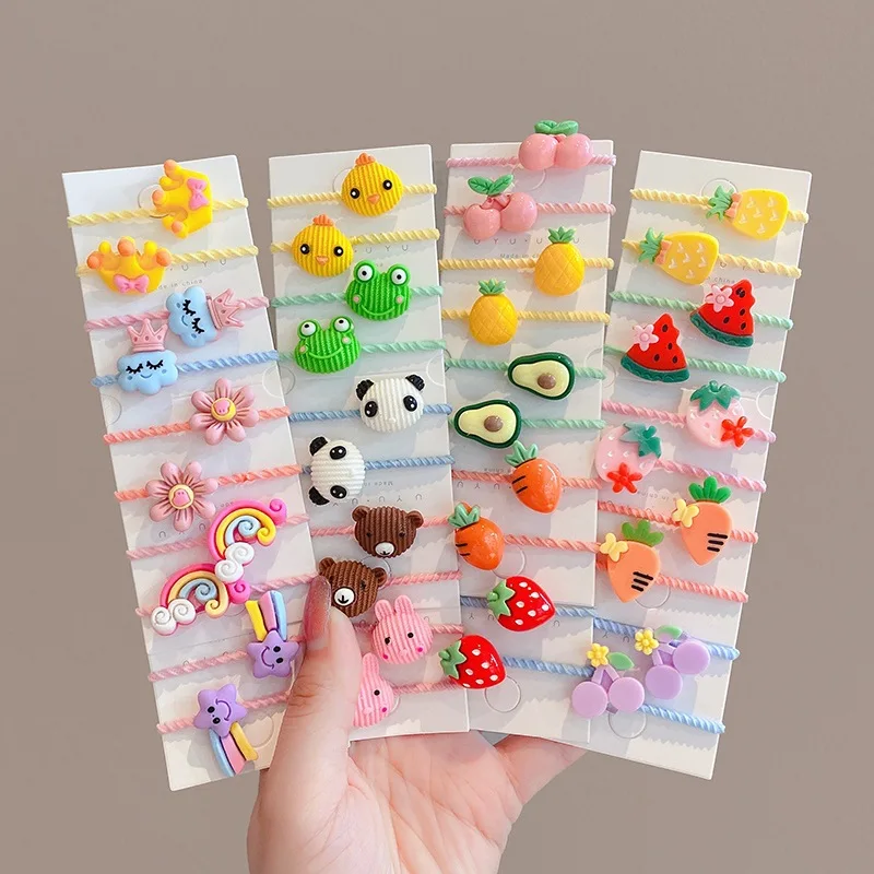 40PCS/10PCS Girls Hair Accessories Kids Hair Clip Toddler Elastic Hair Bands Baby Hair Wear Hair Styling Tool Headdress Headwear