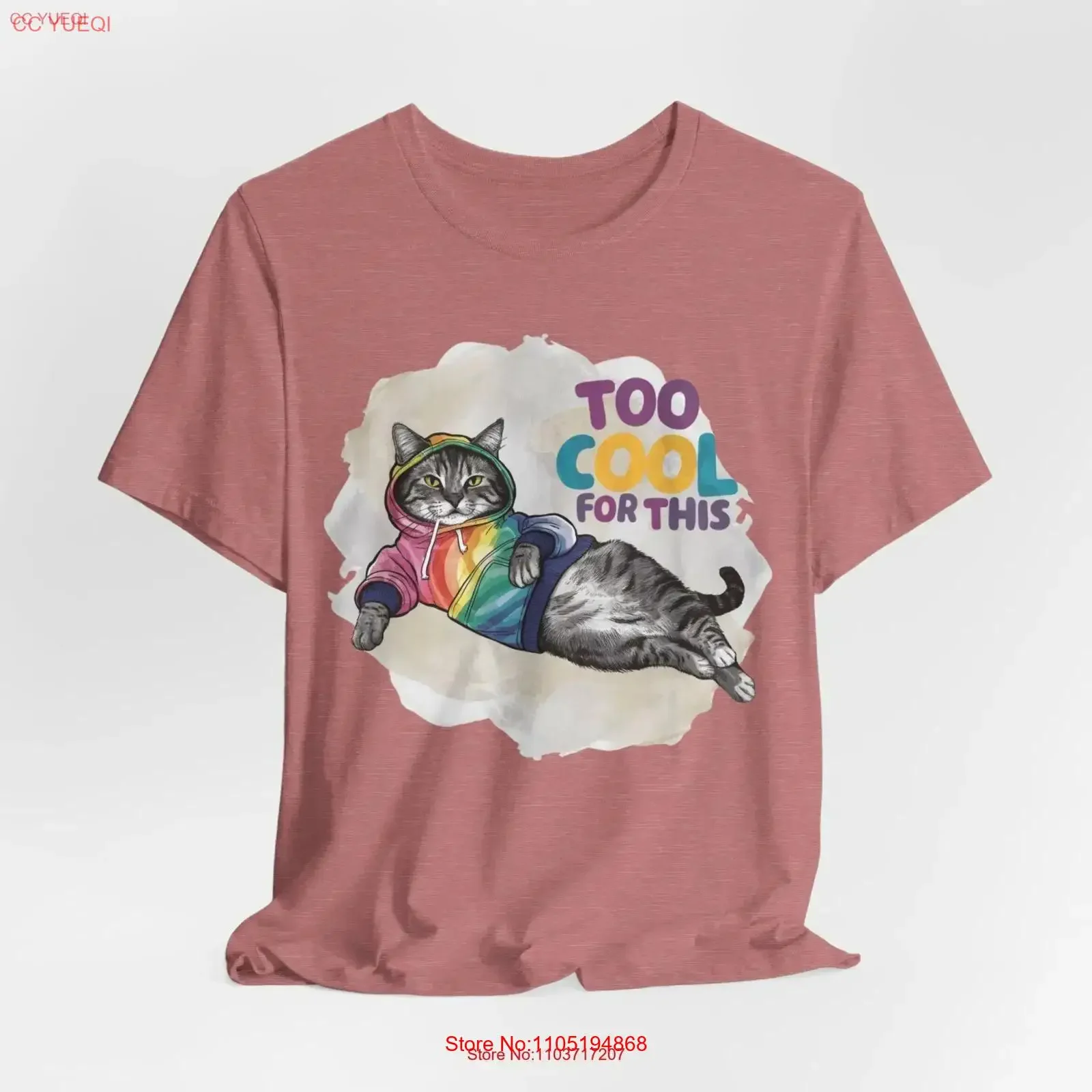 Cat T Shirt for Her Mom Lover Women Junior Cute vintage Washed Stretched Slightly Versatile Top For Everyday Wear Comfortable
