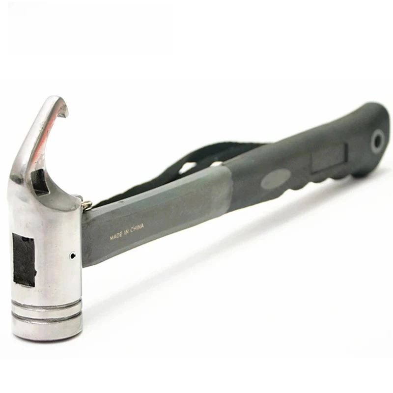 1Pc Multi-functional Camping Tent Hammer Hand Tool Heavy Duty Nail Puller for Outdoor Tent Stake Household Floor Nail Remover
