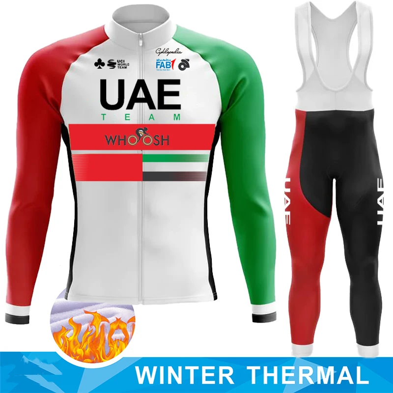 Men's Cycling Clothing Jersey Set 2024 Winter Thermal Fleece Mtb Sportswear Suit Man Clothes Bike Termal Bicycle Complete Pants