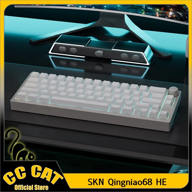 

SKN Qingniao68 He Magnetic Switch Mechanical Keyboard Aluminum Alloy Wireless Keyboard Rgb RT Adjustable Custom Gaming Keyboard