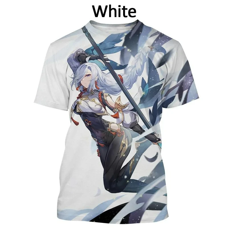 2024 New Genshin Impact 3D Printed T-shirt Summer Men Women Personality Cartoon Game Tshirt Fashion Short-sleeved Unisex Y2k Top