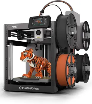 Flashforge AD5X FDM Multi-Color 3D Printer High Speed 600mm/s Auto Leveling Core XY…