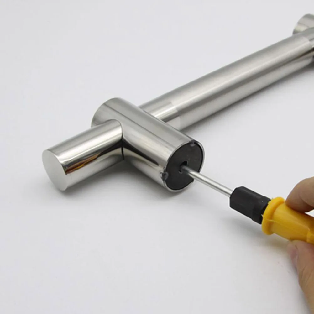 

1Pcs Stainless Steel Adjustable Knobs for Door Handle Fire Door Furniture Cabinet Drawer Pull Handle Supply Circular Tube Knob