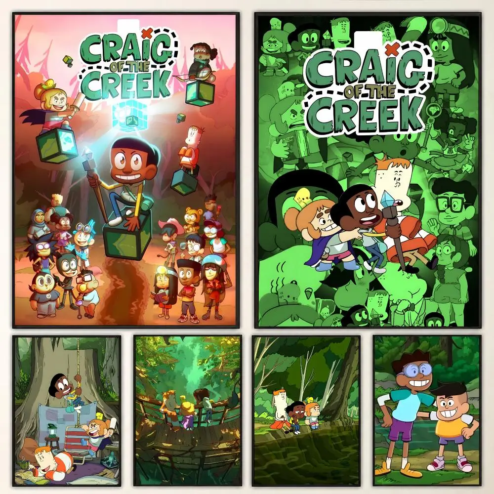 Craig of the Creek Cartoon Adventure Colorful Series Poster Aesthetic Art Print for Bedroom & Living Room Decor, Unframed
