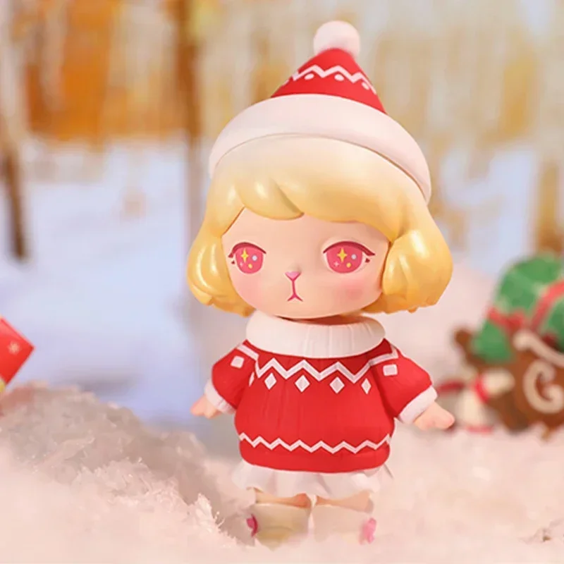 

POP MART Bunny Christmas Series Blind Box Mystery Box Kawaii Ornaments Figurines Home Decor Desktop Model Dolls Gilrs Gift Model