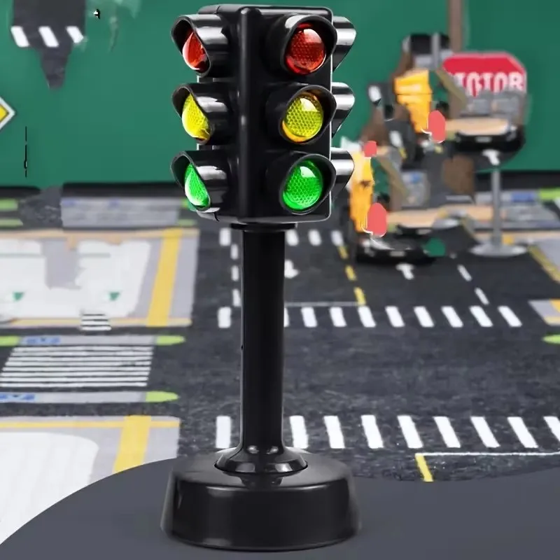 Simulation Road Tachymeter Sign modeling Safety Education Props Traffic Signals light Educational Toy Limit Indicator Warning