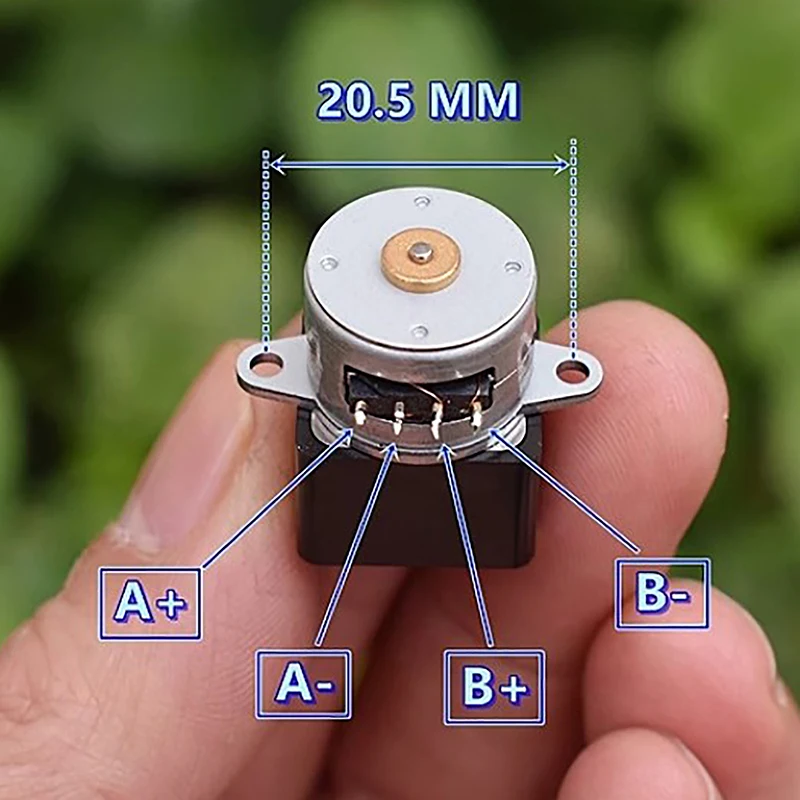 1PC Micro Volledig Metalen Versnellingsbak Gear Stappenmotor Mini 15mm 2-Fase 4-Draad Gear stappenmotor DIY Robot Auto Monitor Camera