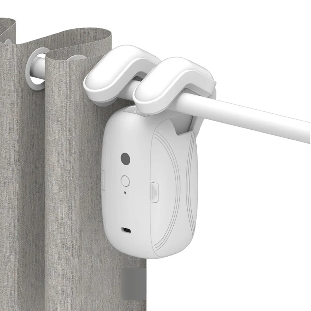 Ouvre-Rideau Électrique avec Télécommande, Commande existent, Silencieux, pour Maison Intelligente, en Plastique