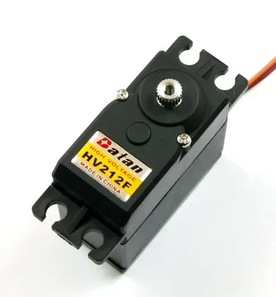 Servo digital de alto voltaje Batan 2S lipo HV212F 67g/ 15.5kg/ .08 seg con engranajes metálicos y carcasa de aluminio para coches RC, camiones, barcos Hitec