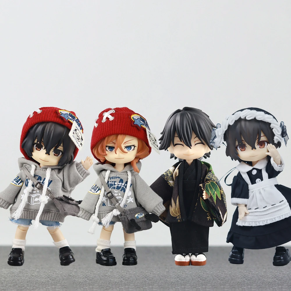 

Bungo Stray Dogs Series Ob11 Nakahara Chuya 1/12 BJD Movable Joints Anime Figures Complete Full Set Anime Merchandise Toy
