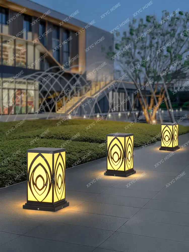 Outdoor Waterproof Lawn Lamp Modern Rural Lawn Garden Villa Park Pillar Lamp Landscape Outdoor Garden Lamp