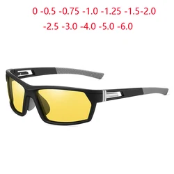 0 -0.5 -0.75 To -6.0 Outdoors Sport Driving Myopic Sunglasses Men Polarized Colorful Lens Prescription Sun Glasses For Man