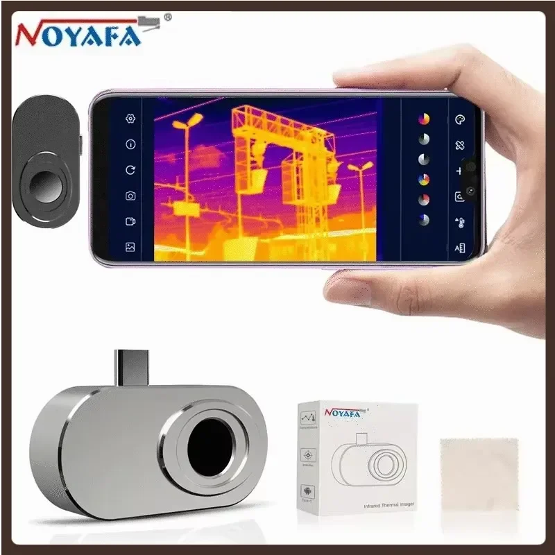 NOYAFA NF-583S Thermal Camera NF-586S Upgraded Smartphones Imager 256 X192 IR Resolution For Home Use Building Factory Places