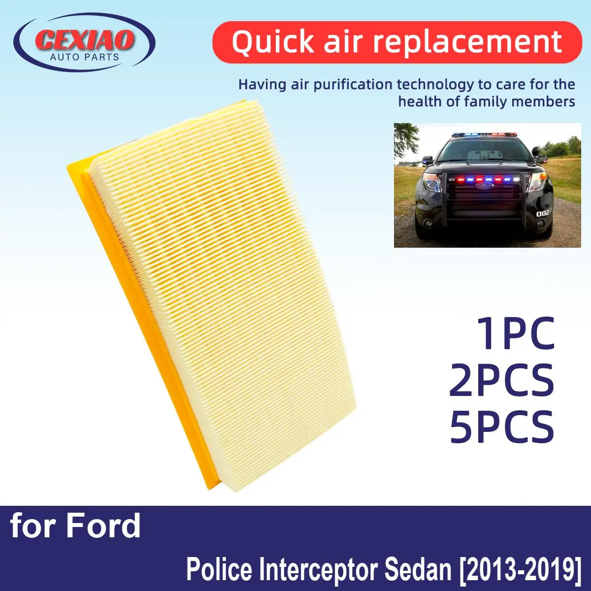 1pc 2pcs 5pcs Air Creator Engine filter Filter For Ford Police Interceptor Sedan 2013-2019 High cost performance CA10242