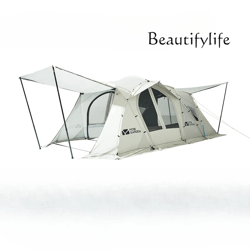 Tent Outdoor Camping Overnight Tunnel Tent Camping Outdoor Windproof Rainproof and Sun Protection Holiday Starry Sky