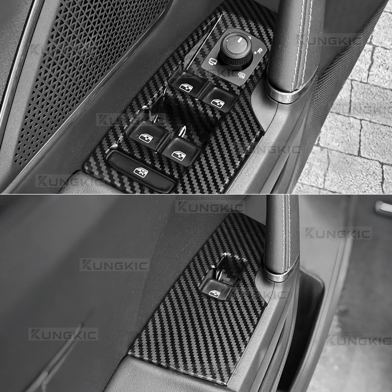 ABS-Kohlefaser für Seat Leon MK4/Cupra Leon/Cupra Formentor 2020-2026 / Ibiza/Arona 2022-2026, Zierleiste für die Fensterbedienung – Detail 8
