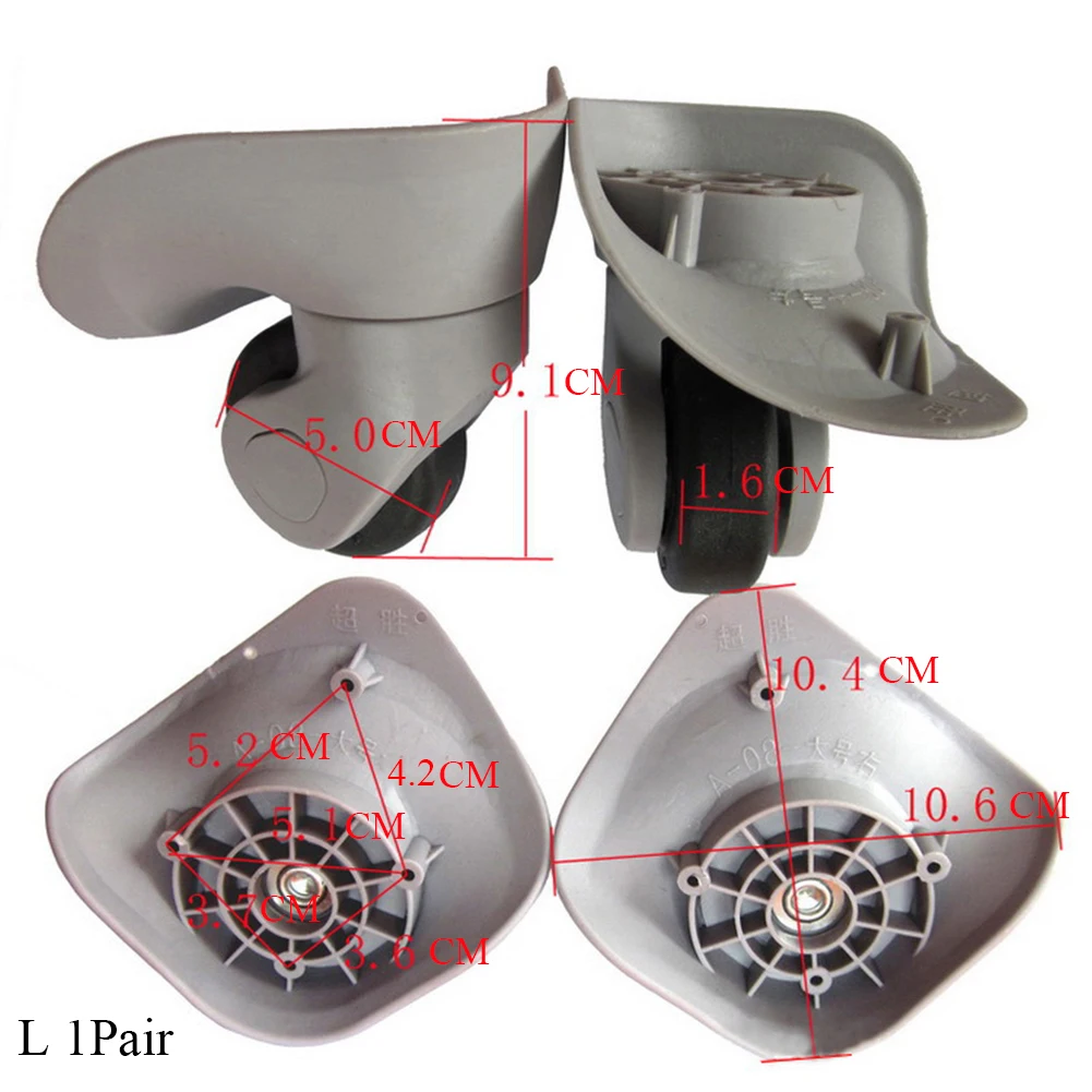 Substituição De Bagagem De Borracha Spinner Rodas Malas Reparação, Hand Spinner Caster, Trolley Parts for Customs Box