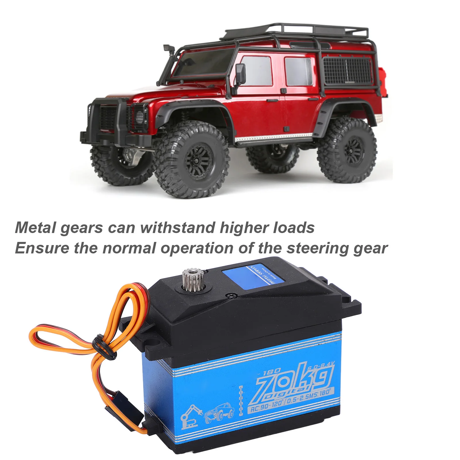 

SPT70HV 70kg High Speed Standard Servo Metal Gear 1:10 Drift Car Servo RC Car Airplane Robot Arm Servo Sport Car Servo