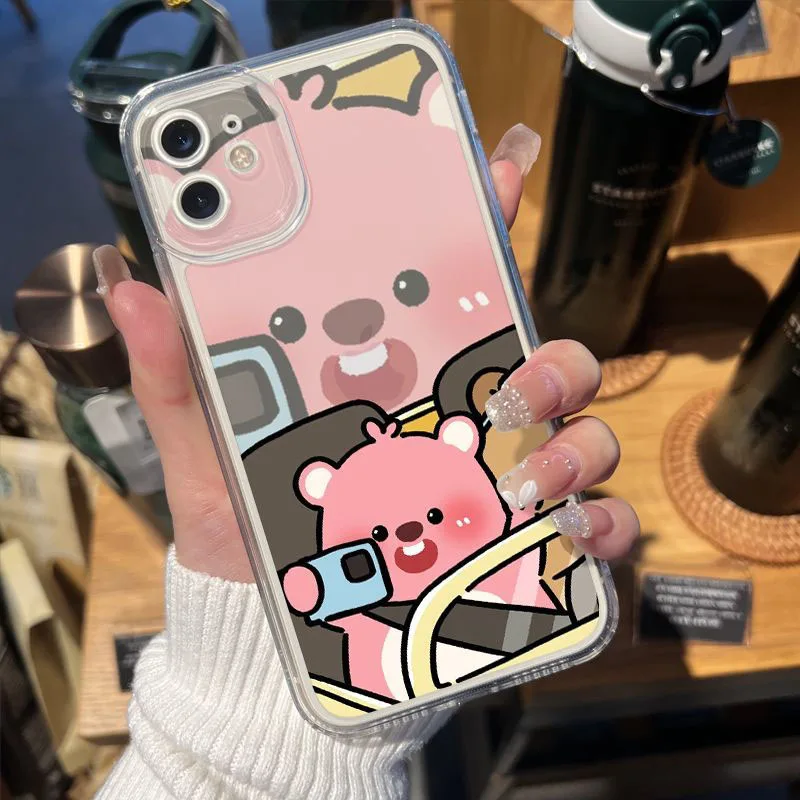 Miniso Capybara 16 IPhone 15 Case Cute 13 14pro Cartoon Transparent  Anti Slip X Silica Gel 12 Ultrathin 11 Soft Shell Girl Gift