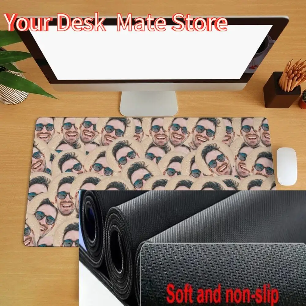 Custom Face Desk Mat Crazy Faces Mouse Pad Personalized Custom Photo Extended Gaming Mouse Pad Funny Gift Office Desk Accessorie