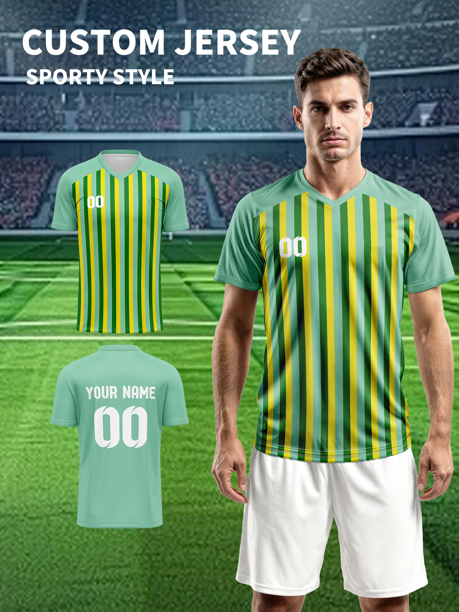 

Создайте свой собственный футбольный джерси | Индивидуальное имя и номер | Дышащая футболка для тренировок по футболу/креативная футбольная форма на заказ