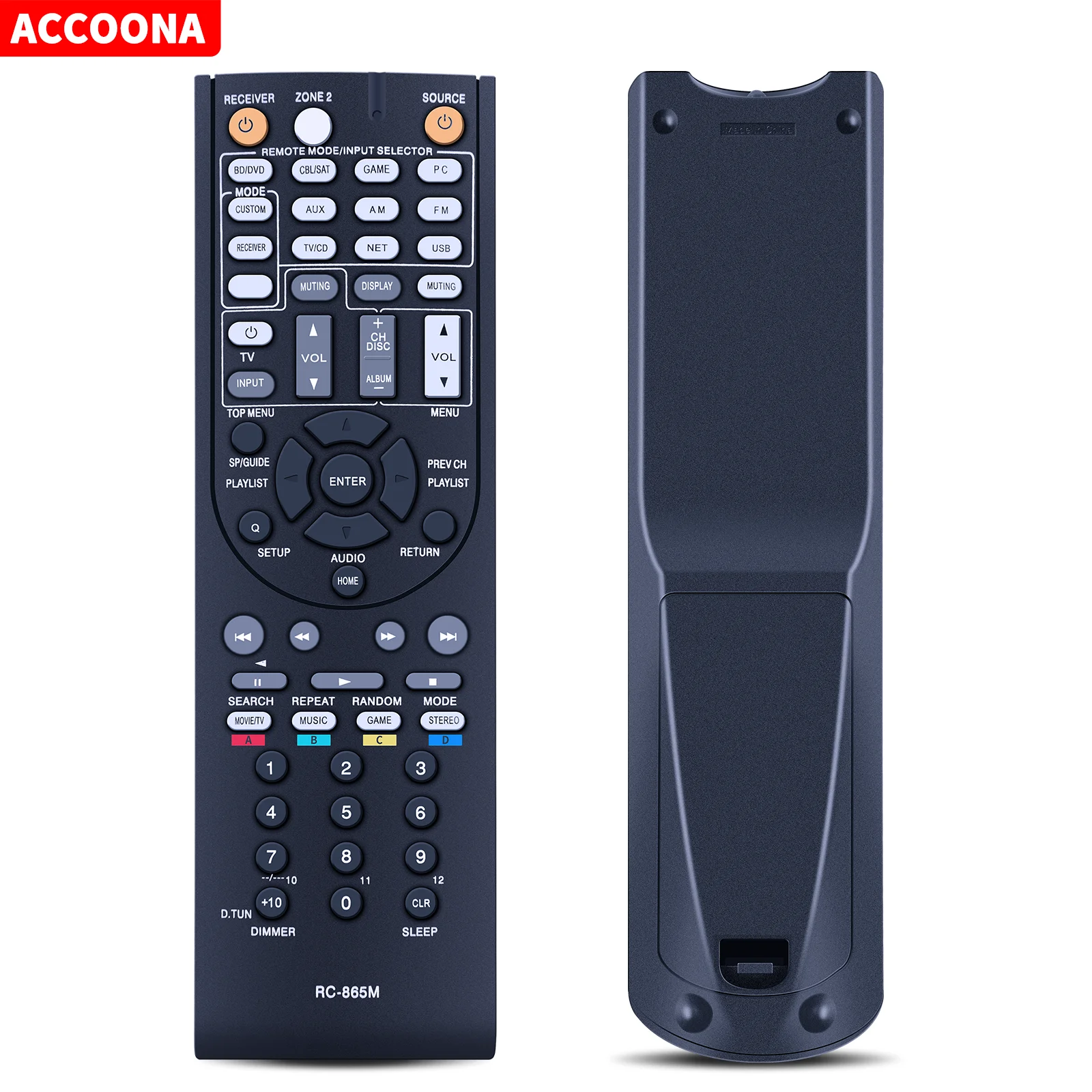 جديد RC-865M التحكم عن بعد لاستقبال Onkyo AV HT-R391 TX-NR315 TX-NR525