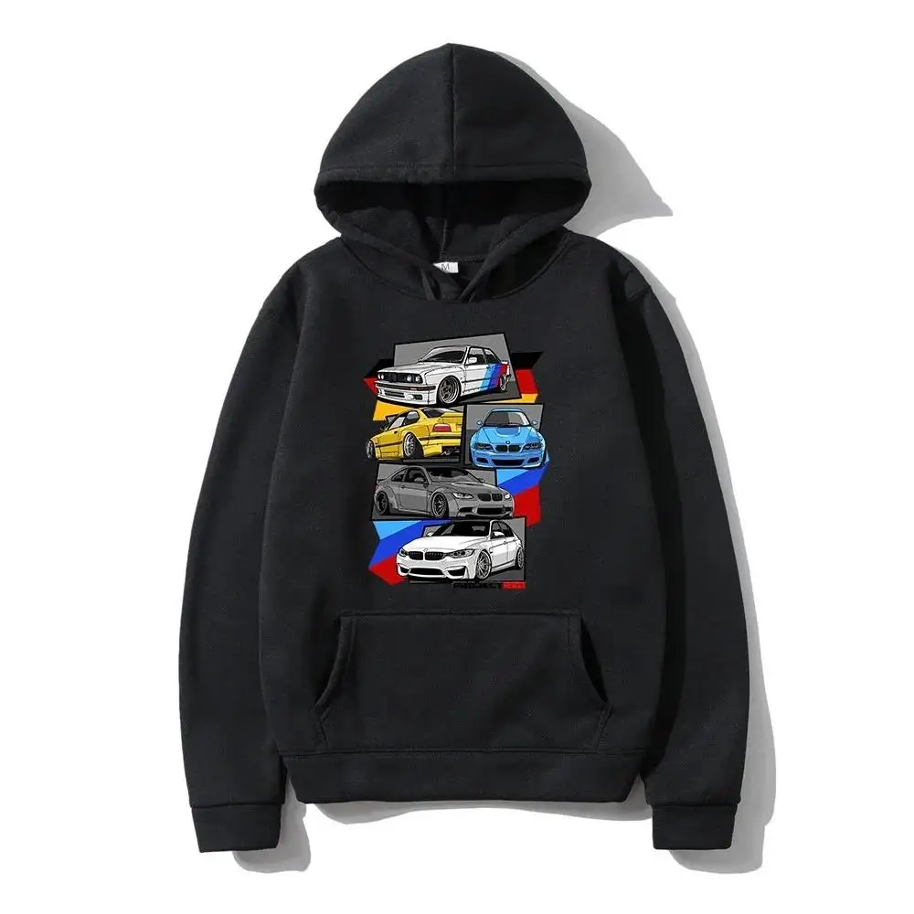 Classic E30 E46 E92 F80 M3 E36 Hoodies Fashion Men Graphic Initial D Hoodie Unisex Hip Hop Pullover Sweatshirt Car Hoody