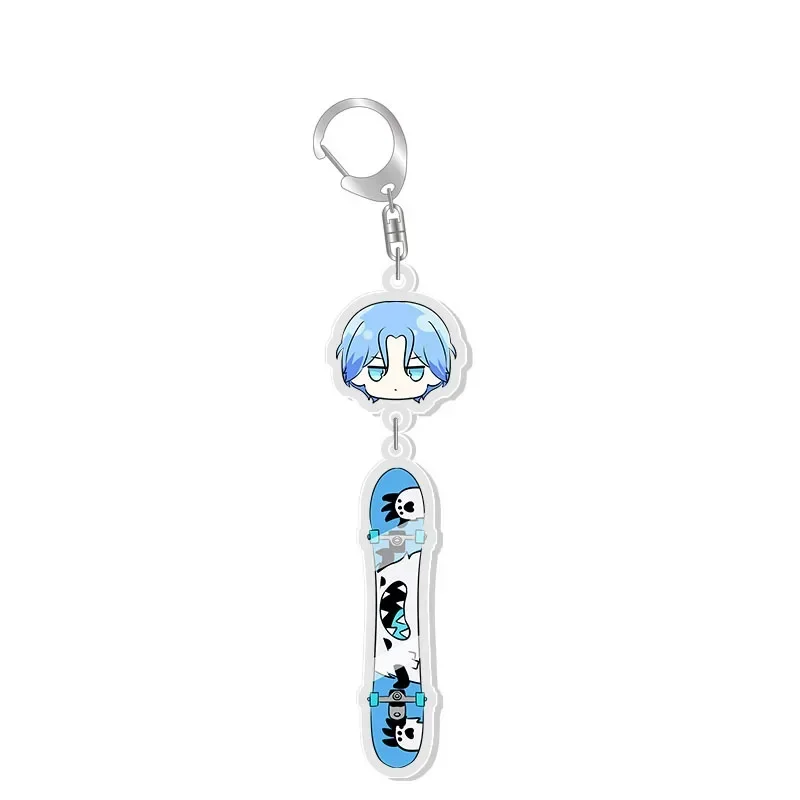 Anime SK8 The Infinity Key Chains Reki Kyan Langa Hasegawa Cosplay Acrylic Double Sided Keychain Keyring Pendant Prop Jewelry