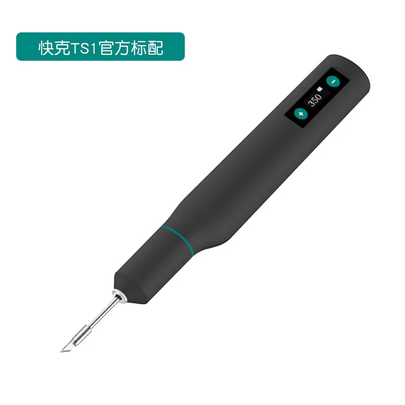 Quick TS1 Portable rechargeable soldering station OLED Digital display Cordless soldering iron With 2Pcs soldering iron tips