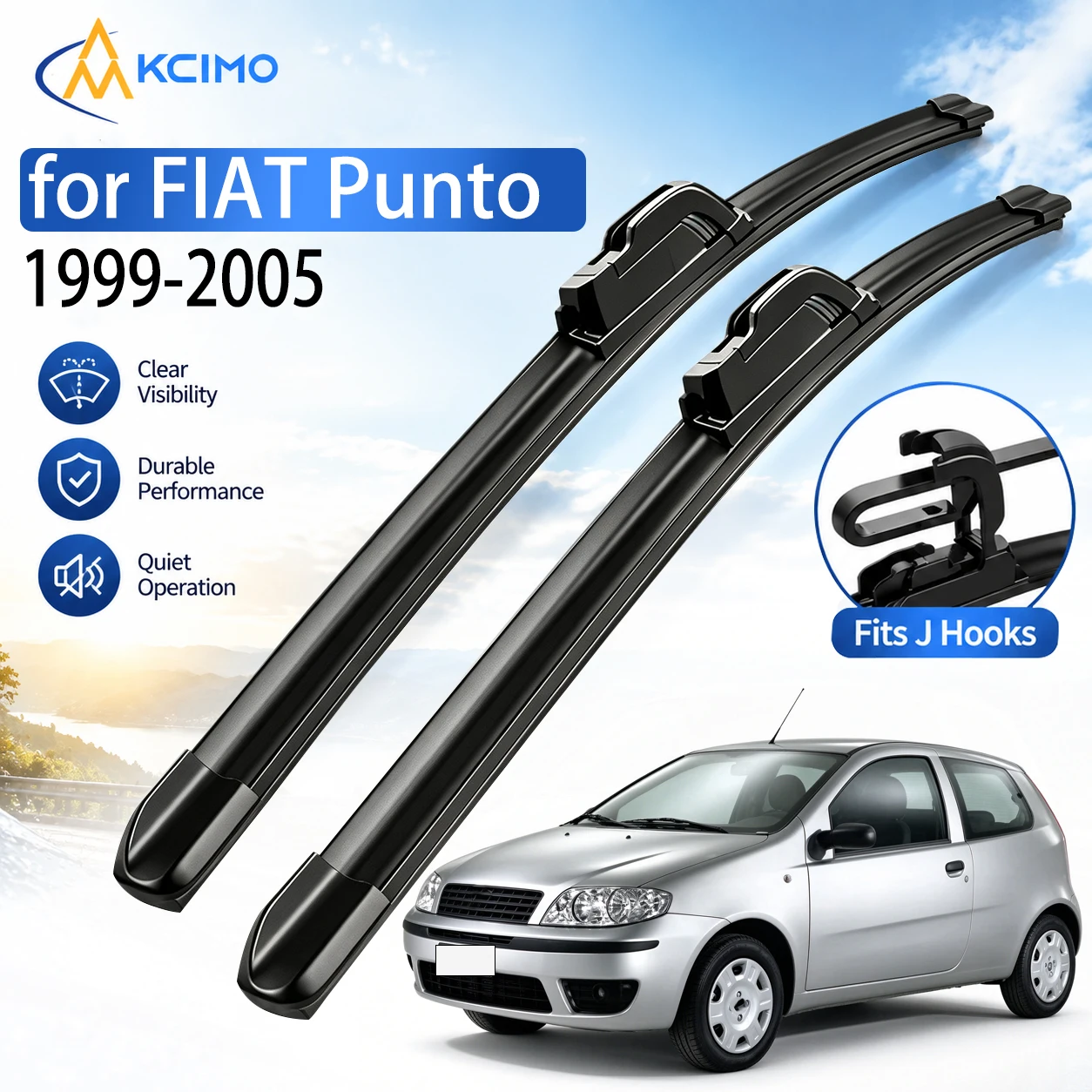 2Pcs Front Windshield Wiper Blades Kit 22