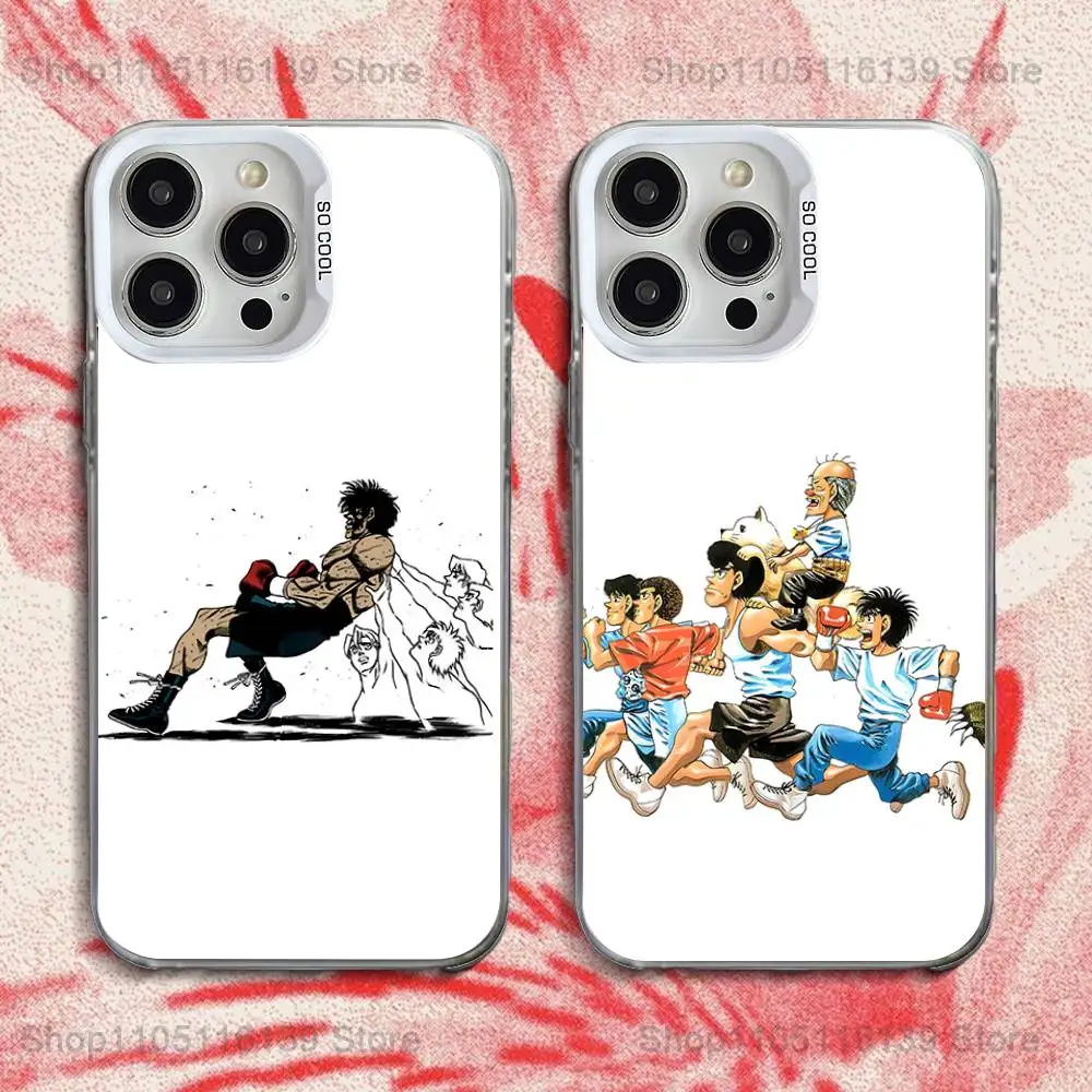 

H-Hajime no I-Ippo Phone Case For iPhone 16,15,14,13,12,11,Pro,XS,Max,Plus,Mini,SE White Candy Matte Shockproof Cover