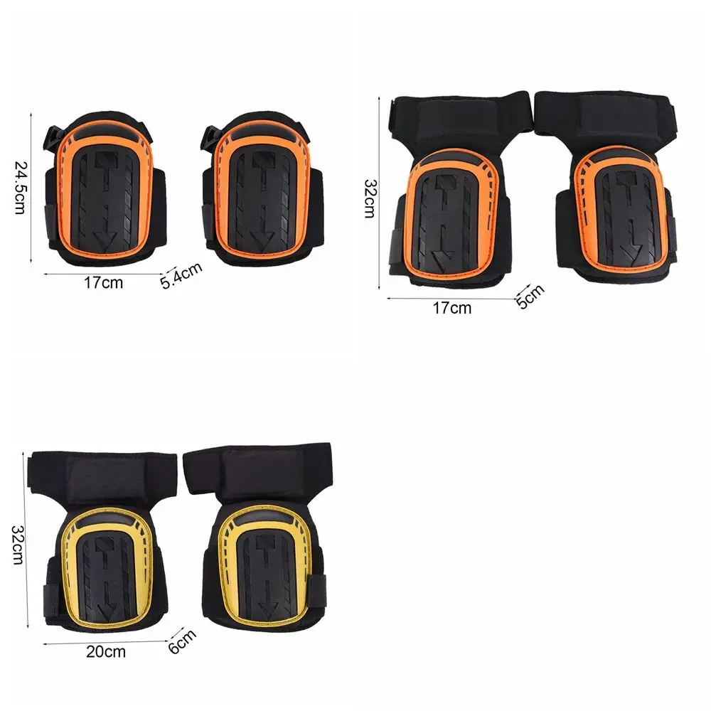 Orange&Black Knee Pads TPE Plastic Shell 900D Waterproof Fabric Knee Padding Diving Material Lined with EVA Kneen Protector