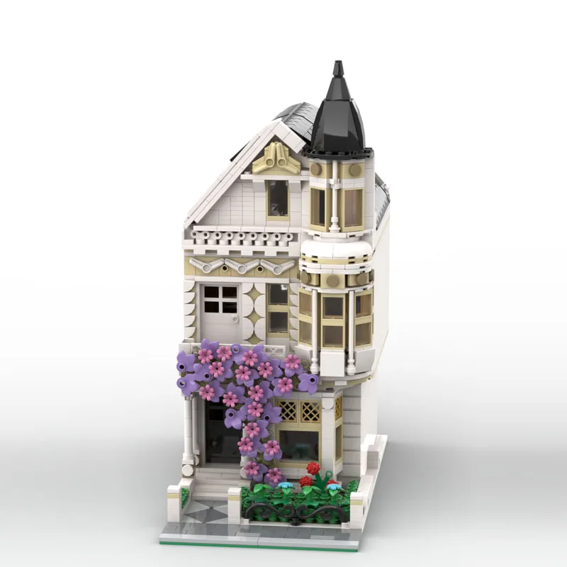 MOC-76402 Construction Building Block Victorian Townhouse Creative Assembly Toys Birthday Christmas Boys and childran Gifts