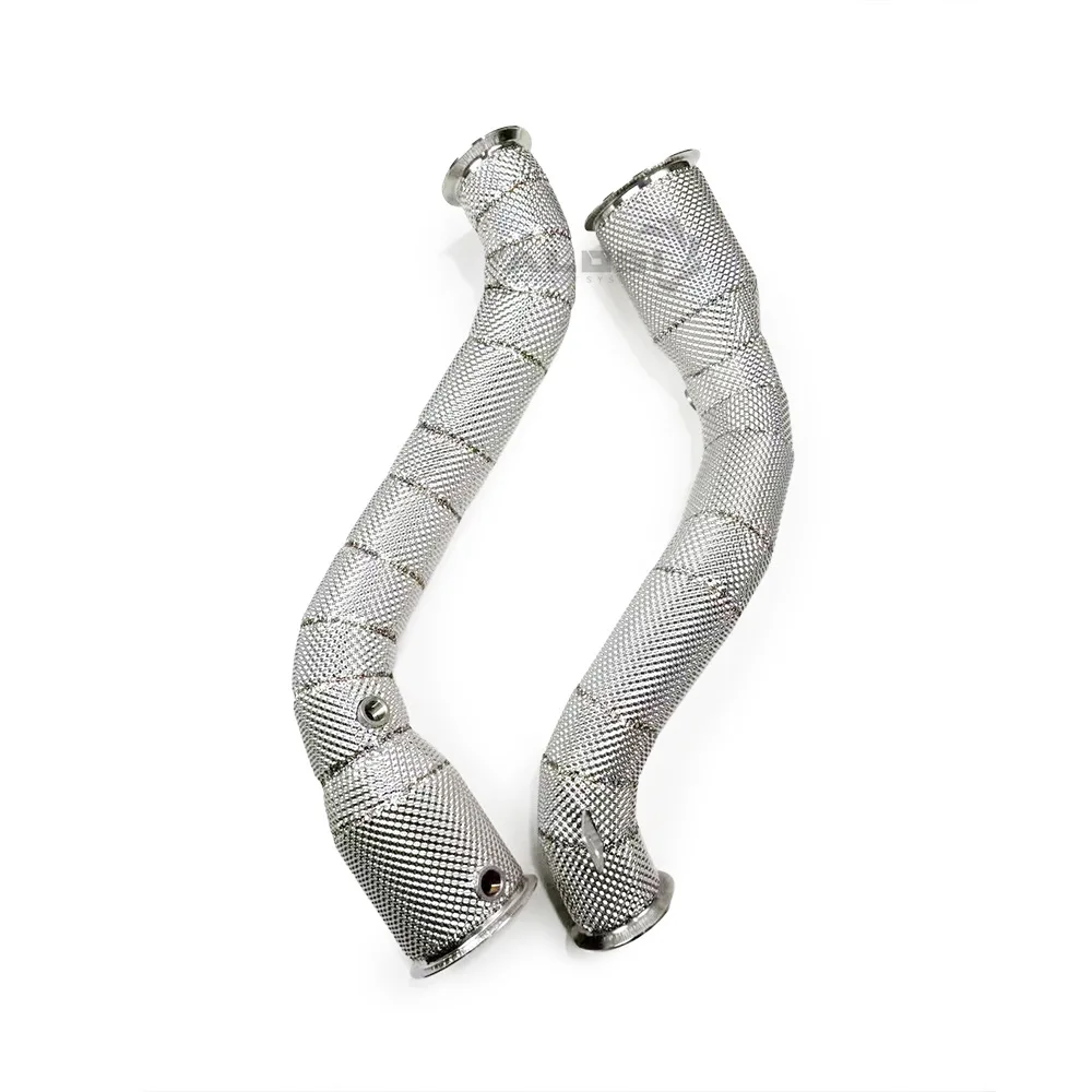 مناسبة لأنبوب العادم 2019-2023 ماكلارين GT 4.0T مع انبعاث حراري عازل حراري