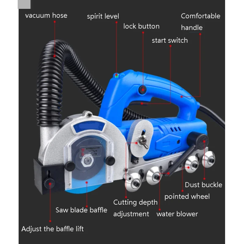 Pulitore elettrico per cuciture Bellissimo strumento per la costruzione di agenti per cuciture Piastrelle in ceramica Piastrelle per pavimenti Bella macchina per la pulizia delle cuciture