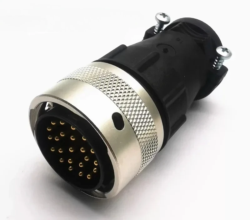 23‑Pin Industrial Circular Metal Male Connector UT061823PH  For Multi‑Core Cable Electrical Connection