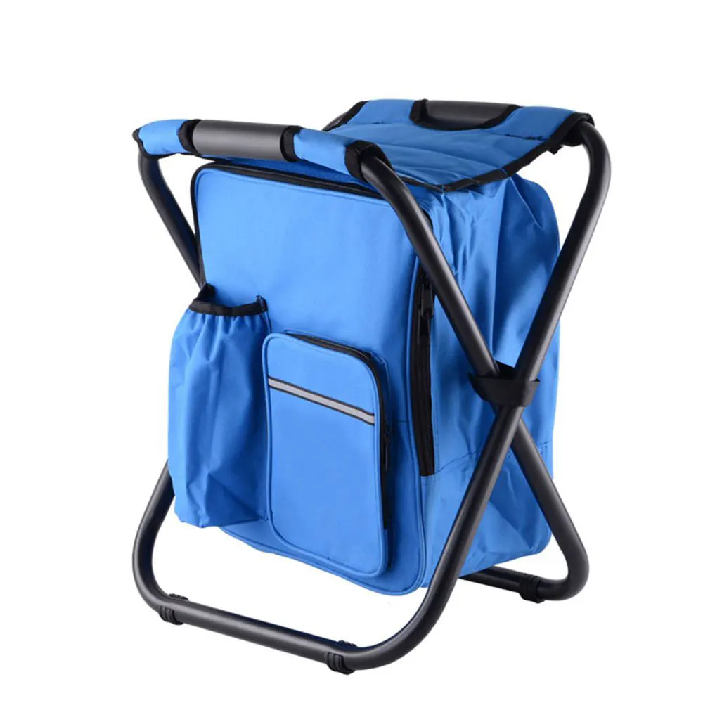 Multi-Functional Beach Chairs Iron Material Portable Short Stool Camping Chair Beach Chairs Foldable Chair Outdoor Furniture
