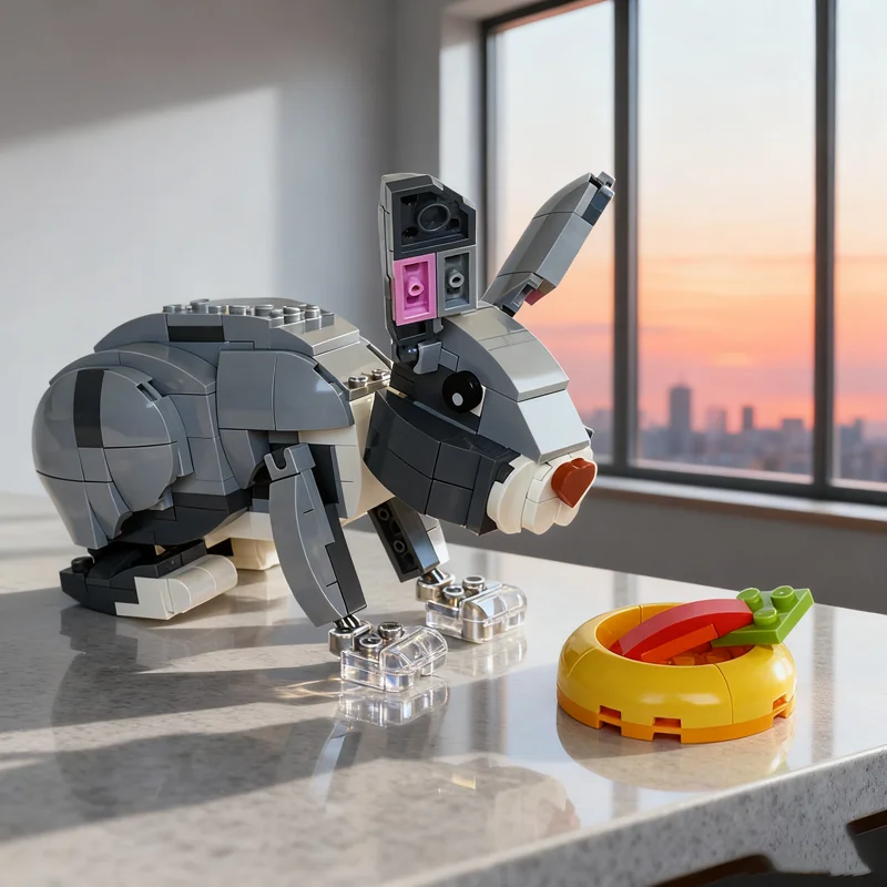 

253pcs MOC Rabbit Harry Model Building Blocks Construction DIY Assemble Creative Christmas Gifts Toy Idea Kids Education Brick
