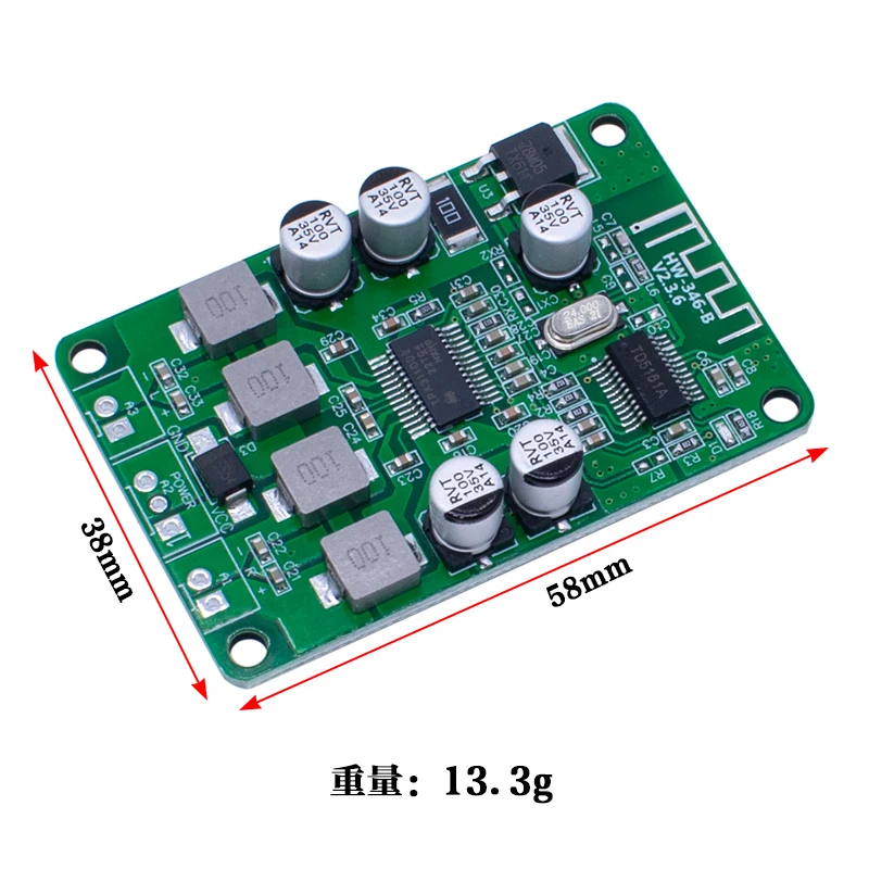 DC 10-25V2X15W 15W+15W Wireless TPA3110  Bluetooth Audio Power Amplifier Board Dual Channel Amp Module for 4/6/8/10 Ohm Speaker