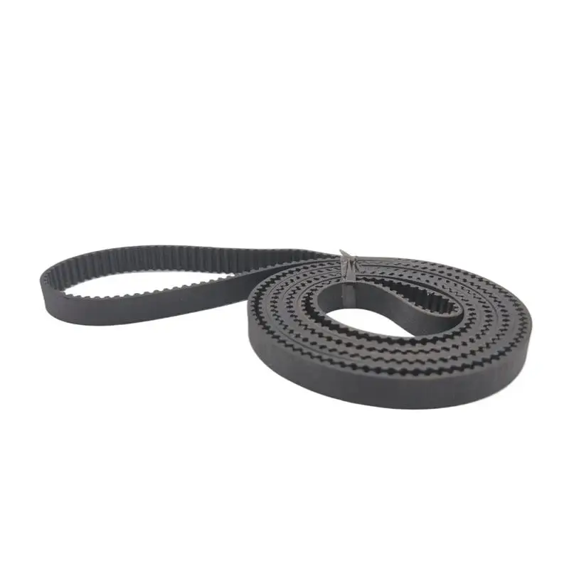 S2M 318 Synchronous Belt S2M-6 Closed-loop Rubber Timing Belts Width 6mm 5mm 12mm STD Black Timing Belt Length 318mm