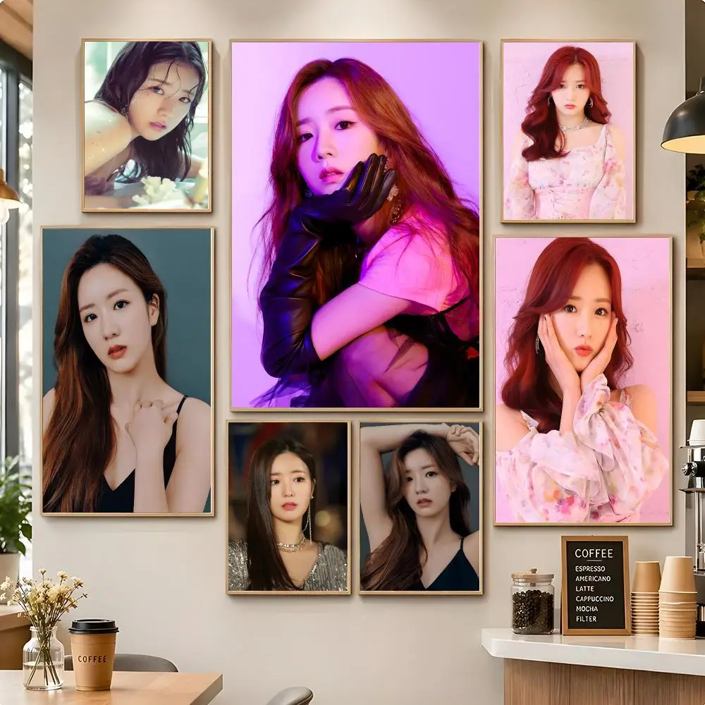 Singer Kpop Entertainer Yoon Bo Mi Poster Large Wall Mural Art Print for Living Room Home Decor and Present Ideas