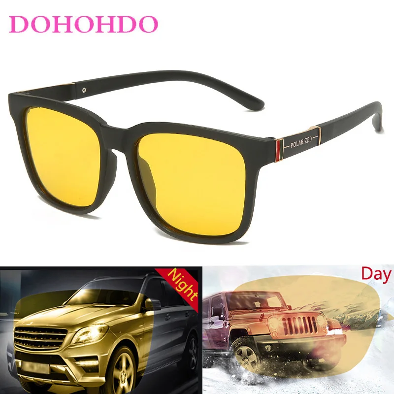 

New TR90 Night Vision Polarized Sunglasses Men Women Driver Shades Male Vintage Sport Sun Glasses Trend Driving Fishing Eyewear