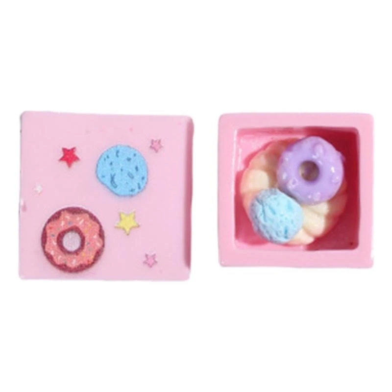 F68B Telefon Back Shell Hülle DIY Dekoration 3D Cake Box Model Ornament für Telefonabdeckung