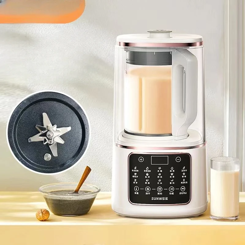 

Multifunctional wall-breaking machine with soundproof cover, silent, fully automatic home heating soybean milk machine