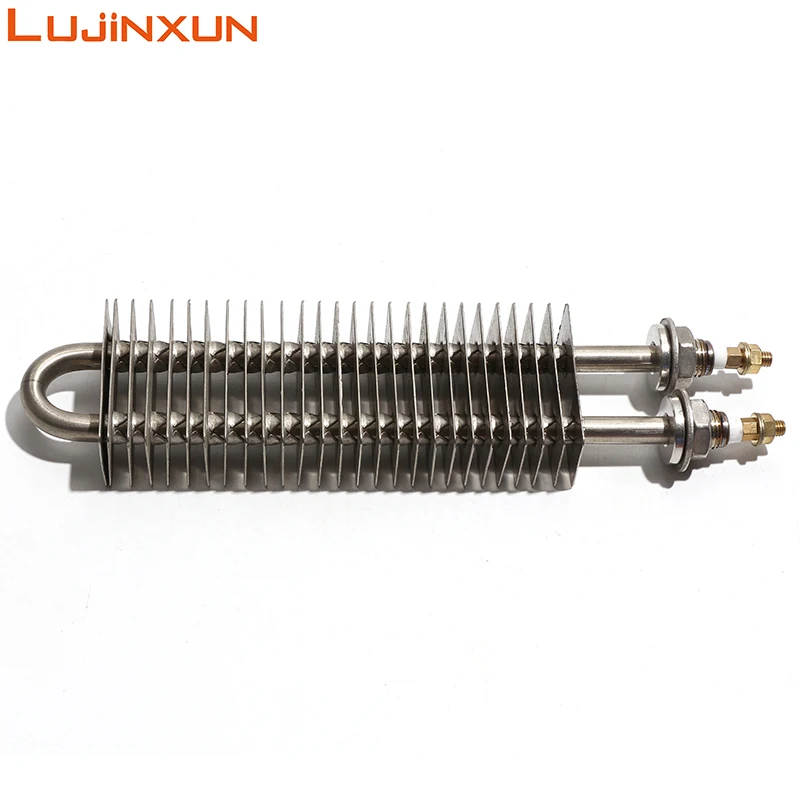 LUJINXUN Square Finned Heater 230V 250W-1.1KW Atomized SUS304 Heat Sink Dry Tube for Locomotive Seat Cushion Heater 1PC