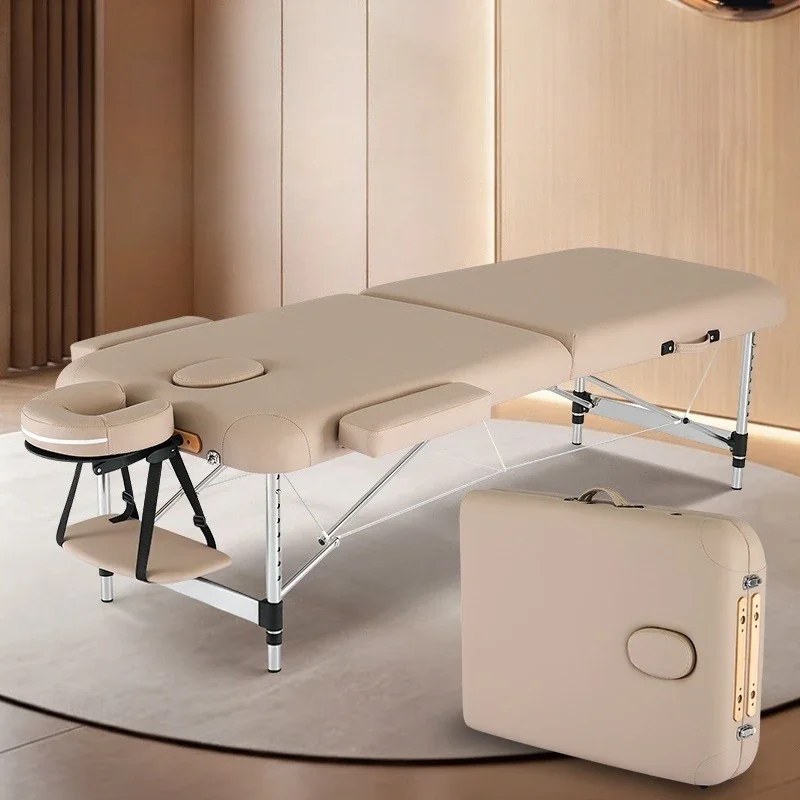 #Modern Nordic Style Folding Massage Table Portable Home Spa Therapy Bed for Acupuncture TCM Health Beauty Treatments