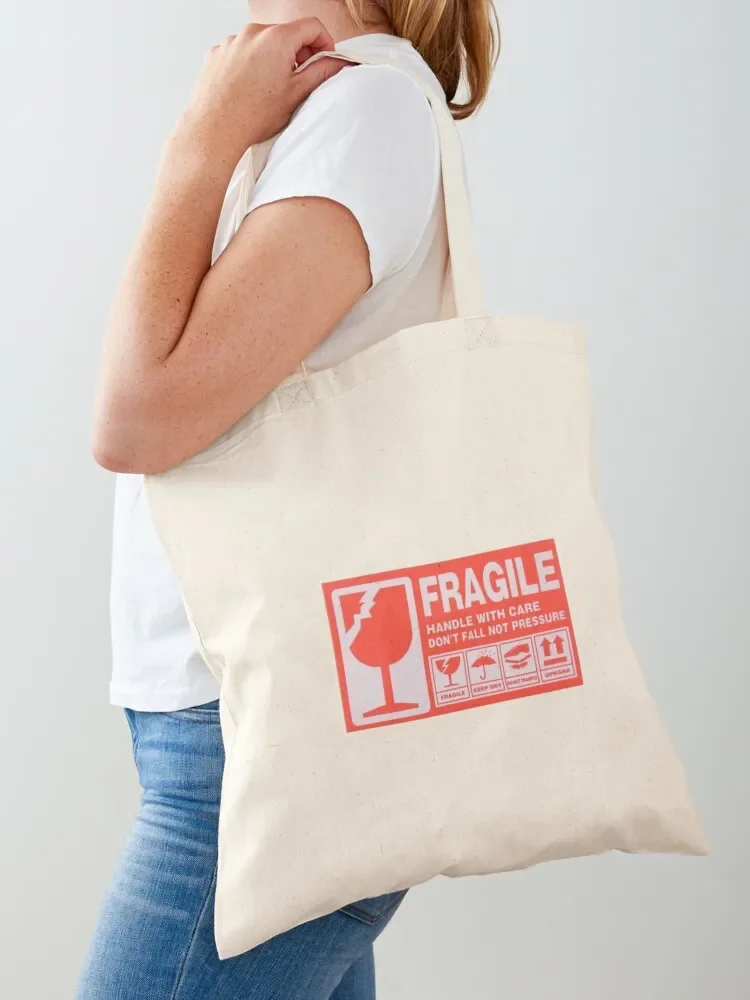 

FRAGILE Tote Bag free delivery bags female bag Cloth bag cloth woman