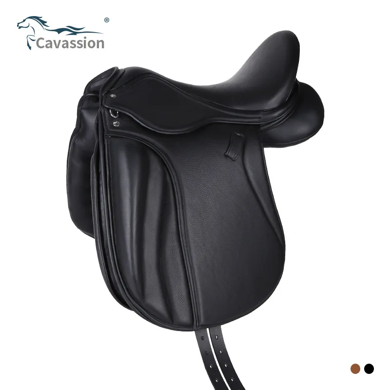 Steps Pommel Horse Saddle, Dressed Cowhide, Saddle Riding Equestrian Du Jaldin 8202080