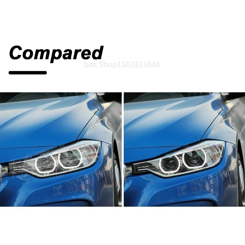 2pcs Car Headlight Protective Film Taillight Transparent Black TPU Sticker For BMW 3 Series F30 F31 Touring Auto Accessories